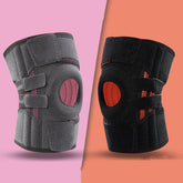 Sports Knee Pads With Adjustable Silicone Spring Loaded Support